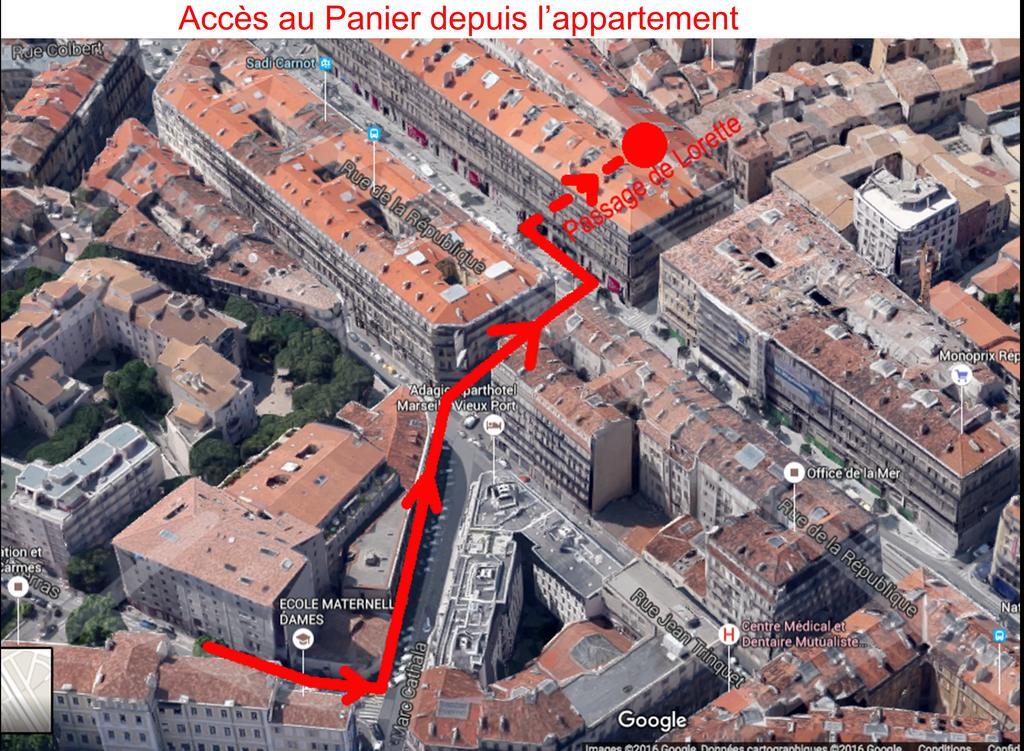 Apartmán La Butte Des Carmes - 3Mn Du Panier Marseille Exteriér fotografie